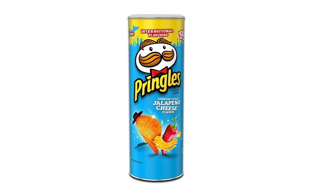 Pringles Spanish Style Jalapeno Cheese Flavour Potato Crisps   Container  110 grams